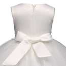Purple Girls Sleeveless Rose Flower Pattern Bow-knot Lace Dress Show Dress, Kid Size: 120cm