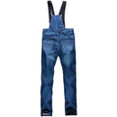 Men Snow Pants Cowboy Style Winter Outdoor Snowboarding Skiing Trousers with Belt, Size: XXXL(Blue)