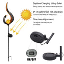 Solar Flame Light LED Iron Art Outdoor Garden Lawn Decorative Ground Plug Light Landscape Lamp(Style 2)