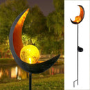 Solar Flame Light LED Iron Art Outdoor Garden Lawn Decorative Ground Plug Light Landscape Lamp(Style 5)