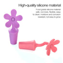 5 PCS Silicone Wine Stopper Flower Beer Stopper(Green)