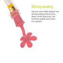5 PCS Silicone Wine Stopper Flower Beer Stopper(Green)