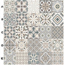 2 PCS Retro Tile Stickers Kitchen Bathroom PVC Self Adhesive Wall Stickers Living Room DIY Decor Wallpaper Waterproof Decoration, Style: Laminating(MZ039 E)