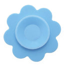 Double-sided Super Suction Cartoon Anti-collision Children Bowl Sucker(Blue Flower)