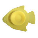 Double-sided Super Suction Cartoon Anti-collision Children Bowl Sucker(Yellow Fish)