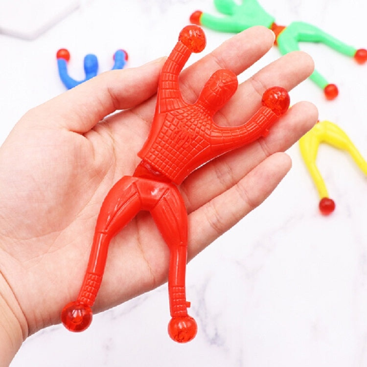20 PCS Sticky Climbing Wall Superman Climber Toy, Random Color Delivery