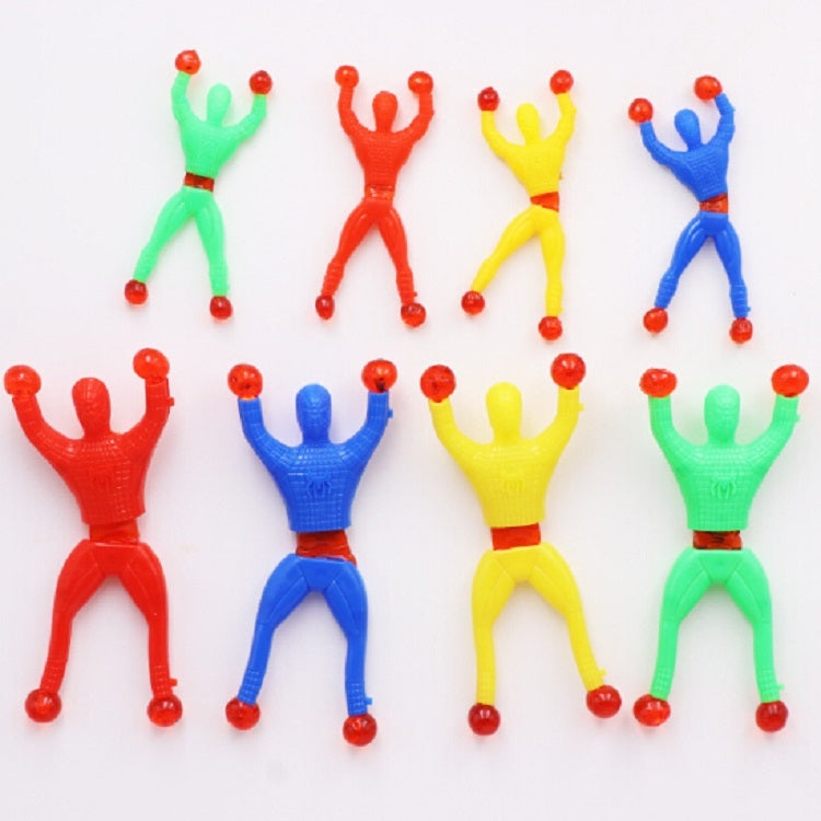20 PCS Sticky Climbing Wall Superman Climber Toy, Random Color Delivery