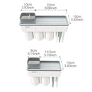 Free Punching Toothbrush Holder Set Bathroom Shelf, Style:3 Cups(Pink)