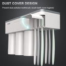 Free Punching Toothbrush Holder Set Bathroom Shelf, Style:3 Cups(Pink)