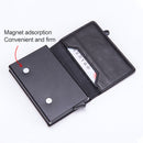 Magnetic RFID Bag Multifunctional Aluminum Automatic Pop-up Credit Card Package(Brown)