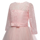 Girls Party Dress Children Clothing Bridesmaid Wedding Flower Girl Princess Dress, Height:170cm(Green)