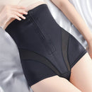 Postpartum High Waist Ventilation Breasted Zip Hip Lift Belly Pants Daily Stomach Shaping without Slimming Belted Panties, Size:M(Black)