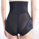 Postpartum High Waist Ventilation Breasted Zip Hip Lift Belly Pants Daily Stomach Shaping without Slimming Belted Panties, Size:M(Black)
