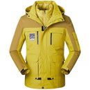 Men/Women Warm Breathable Windproof Waterproof Hiking Ski Suit Outdoor Jacket, Size:M(Turmeric)