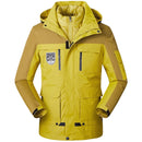 Men/Women Warm Breathable Windproof Waterproof Hiking Ski Suit Outdoor Jacket, Size:M(Turmeric)