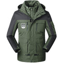 Men/Women Warm Breathable Windproof Waterproof Hiking Ski Suit Outdoor Jacket, Size:M(Army Green)