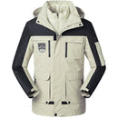 Men/Women Warm Breathable Windproof Waterproof Hiking Ski Suit Outdoor Jacket, Size:M(Ivory White)