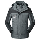 Men/Women Warm Breathable Windproof Waterproof Hiking Ski Suit Outdoor Jacket, Size:L(Dark Gray)