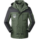 Men/Women Warm Breathable Windproof Waterproof Hiking Ski Suit Outdoor Jacket, Size:XXL(Army Green)