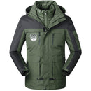 Men/Women Warm Breathable Windproof Waterproof Hiking Ski Suit Outdoor Jacket, Size:XXL(Army Green)