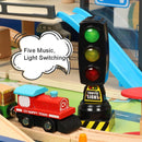 Electric Light and Music Can Switch Children Traffic Lights Traffic Lights Toy Model(Black)