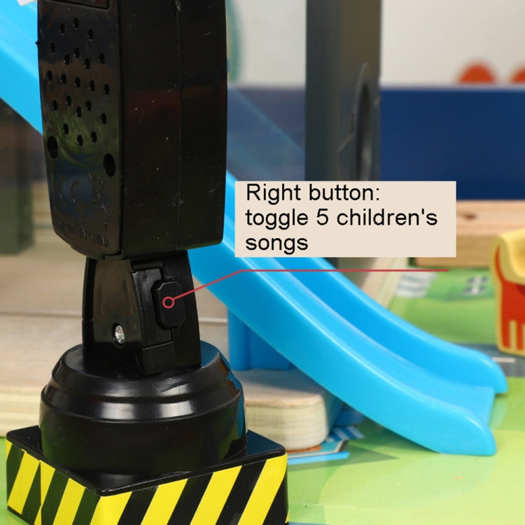 Electric Light and Music Can Switch Children Traffic Lights Traffic Lights Toy Model(Black)