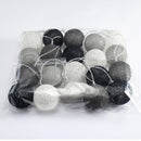 3M 20 Leds Cotton Ball Light String Holiday Wedding Christmas Party Bedroom Fairy Lights Outdoor LED Light Garland Decoration, Power Supply: Battery(Grey)