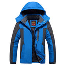 Winter Fleece Military Jackets Men Windproof Waterproof Outwear Parka Windbreaker Warm Coat, Size:XL(Blue)