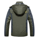 Winter Fleece Military Jackets Men Windproof Waterproof Outwear Parka Windbreaker Warm Coat, Size:XXXXXXXXL(Black)