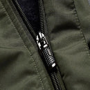 Winter Fleece Military Jackets Men Windproof Waterproof Outwear Parka Windbreaker Warm Coat, Size:XXXXXXXXL(Black)