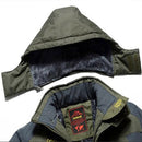 Winter Fleece Military Jackets Men Windproof Waterproof Outwear Parka Windbreaker Warm Coat, Size:XXXXXXXXL(Black)