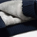 Winter Parka Men Plus Velvet Warm Windproof Coats Large Size Hooded Jackets, Size: L(Black)