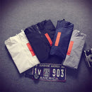 Casual Men's Jackets Waterproof Spring Hooded Coats Men Outerwear Clothing, Size:L(Navy Blue)