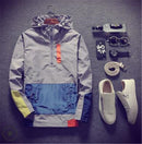 Casual Men's Jackets Waterproof Spring Hooded Coats Men Outerwear Clothing, Size:XL(Gray)