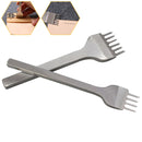 4 in 1 White Steel Diamond Boring Punching Stitching Tool DIY Leather Punch Tool Set, Size:3mm