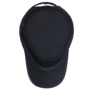 Men Washed Distress Bamboo Cotton Cloth Cap Large Mesh Flat Cap(Black)