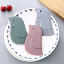 4 PCS Penguin Shape Soft Scraper Kitchen Baking Gadget(Dark Green)