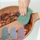 4 PCS Penguin Shape Soft Scraper Kitchen Baking Gadget(Dark Green)