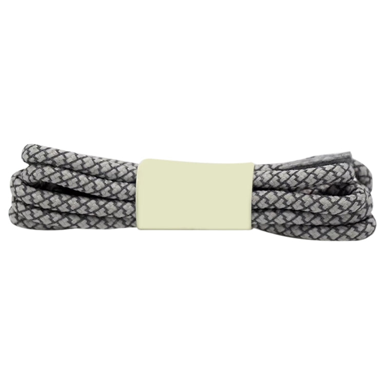 Reflective Shoe laces Round Sneakers ShoeLaces Kids Adult Outdoor Sports Shoelaces, Length:100cm(Light Grey)