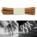 Reflective Shoe laces Round Sneakers ShoeLaces Kids Adult Outdoor Sports Shoelaces, Length:120cm(Golden)