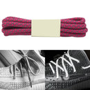 Reflective Shoe laces Round Sneakers ShoeLaces Kids Adult Outdoor Sports Shoelaces, Length:120cm(Rose Red)