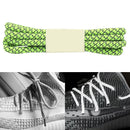 Reflective Shoe laces Round Sneakers ShoeLaces Kids Adult Outdoor Sports Shoelaces, Length:120cm(Fluorescence Green)