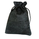 50 PCS Multi size Linen Jute Drawstring Gift Bags Sacks Wedding Birthday Party Favors Drawstring Gift Bags, Size:7x9cm(Black)