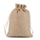 50 PCS Multi size Linen Jute Drawstring Gift Bags Sacks Wedding Birthday Party Favors Drawstring Gift Bags, Size:20x30cm(Linen Color)