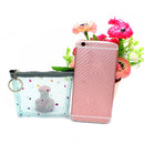 3 PCS Mini Waterproof PVC Jelly Coin Purse Transparent Zipper Bag(Blue)