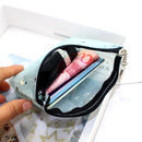 3 PCS Mini Waterproof PVC Jelly Coin Purse Transparent Zipper Bag(Blue)