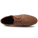 British Style Casual Shoes Suede Oxford Leather Men Shoes, Size:44(Khaki)