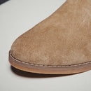 British Style Casual Shoes Suede Oxford Leather Men Shoes, Size:44(Khaki)