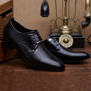 Men Business Dress Shoes Pointed Toe Men Shoes, Size:43(Black)