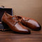 Men Business Dress Shoes Pointed Toe Men Shoes, Size:45(Brown)